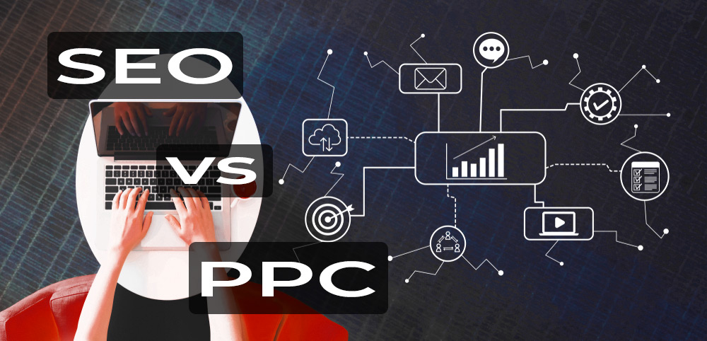 SEO VS PPC which type marketing is better graph