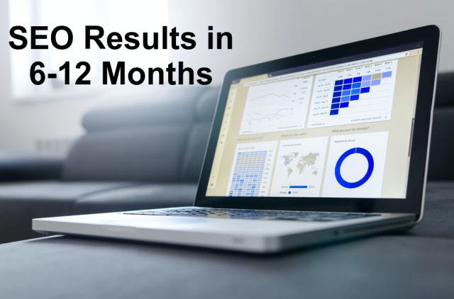 Expect SEO results in 6-12 months